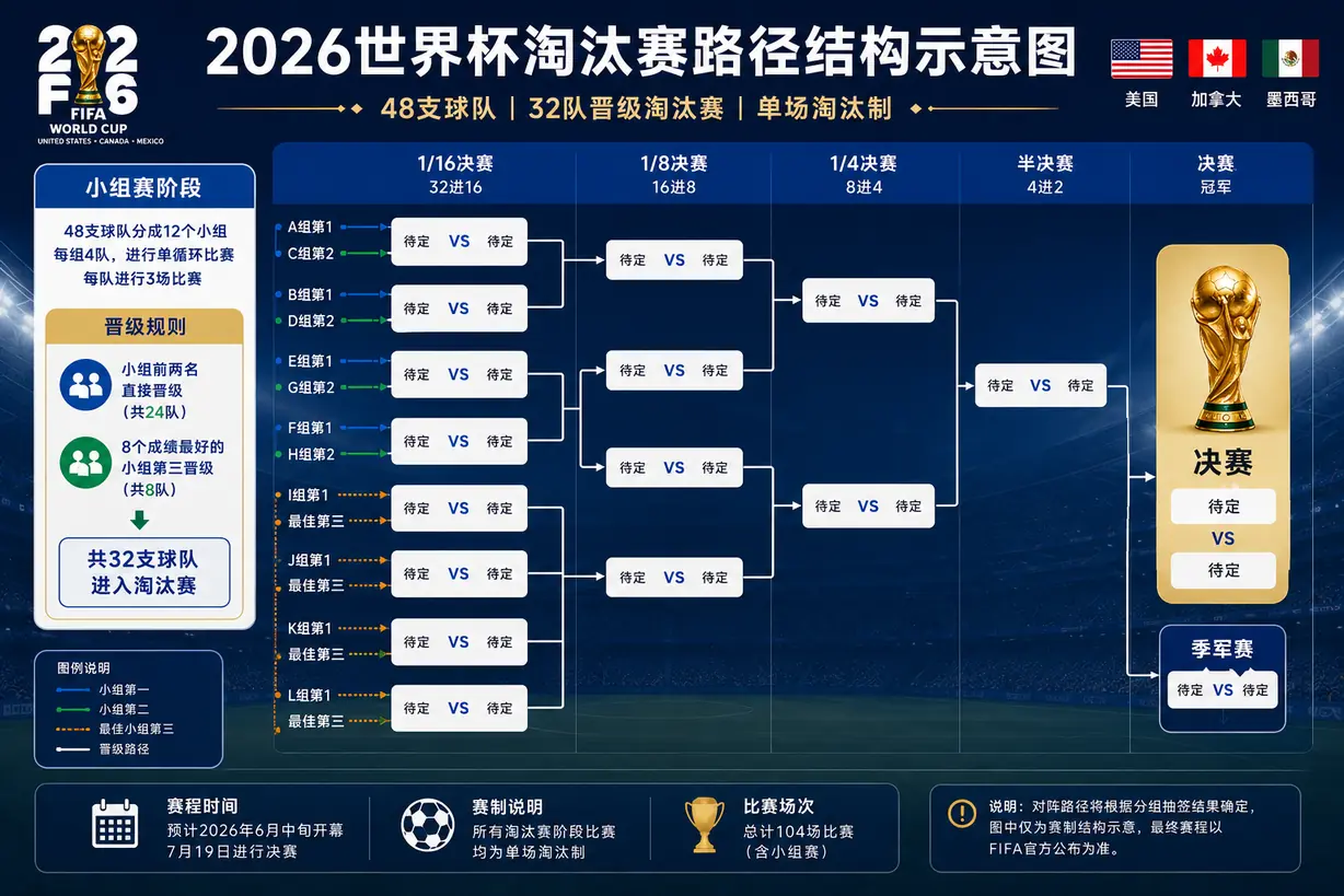 2026世界杯赛程全解析！比赛时间、赛制、晋级规则都有了